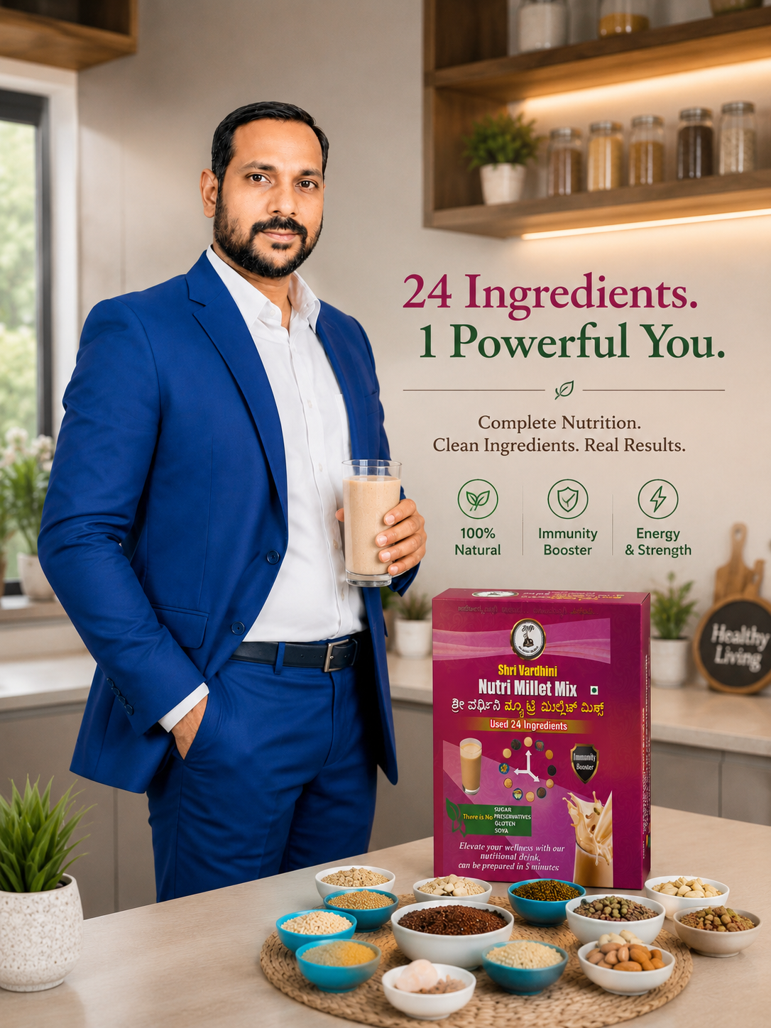 Vitamin And Minerals Supplement Drink